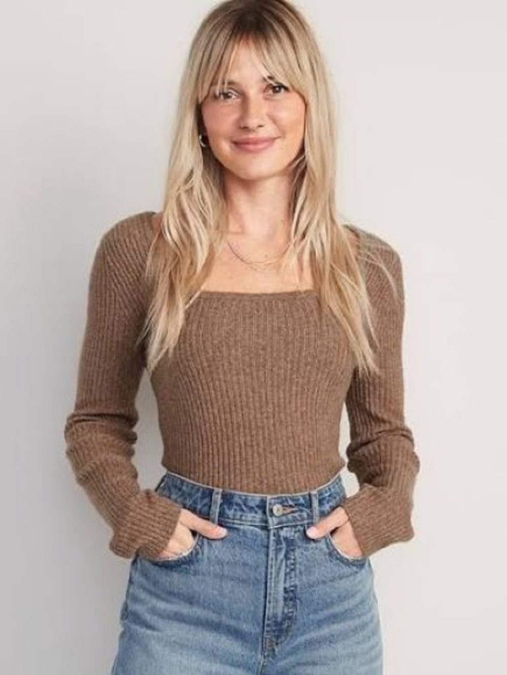 Old navy cropped ribbed knit top size 2x